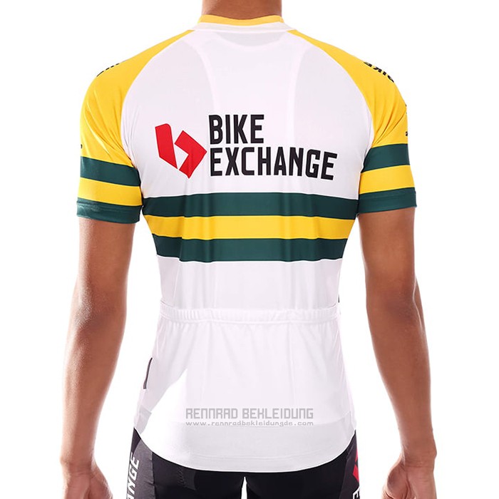 2021 Fahrradbekleidung Bike Exchange Champion Australien Trikot Kurzarm und Tragerhose - zum Schließen ins Bild klicken